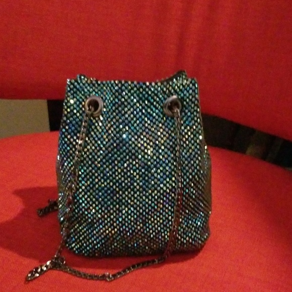 none Handbags - Sequins evening bag with chain